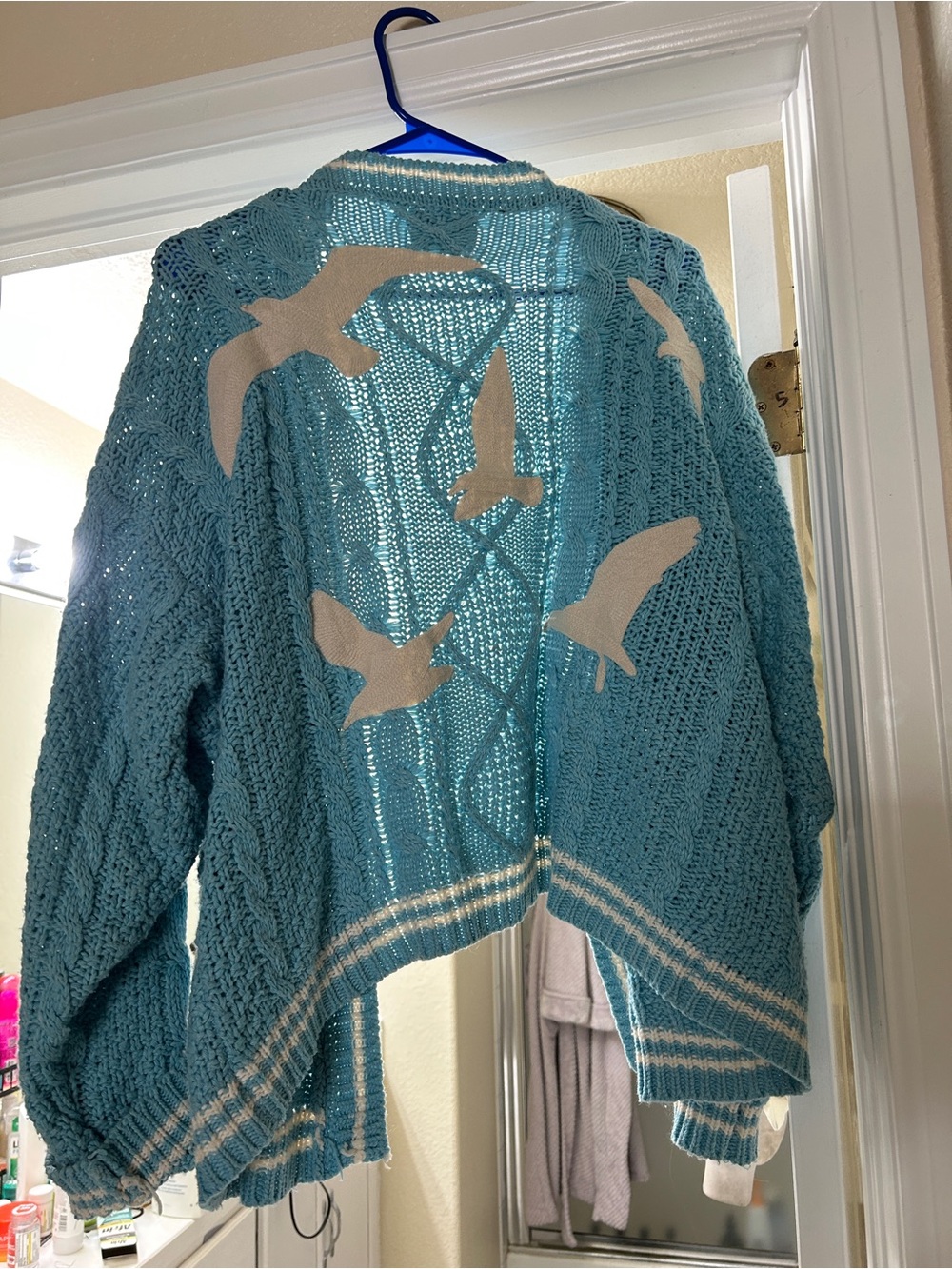 Taylor Swift 1989 Cardigan with seagulls on it, like new
